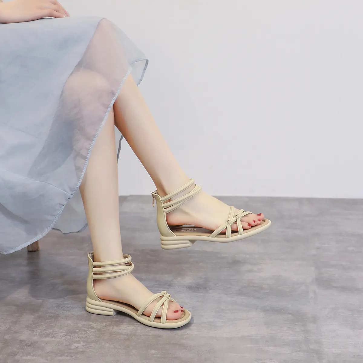 Mulinsen Roman Sandals 3CM Women's 6