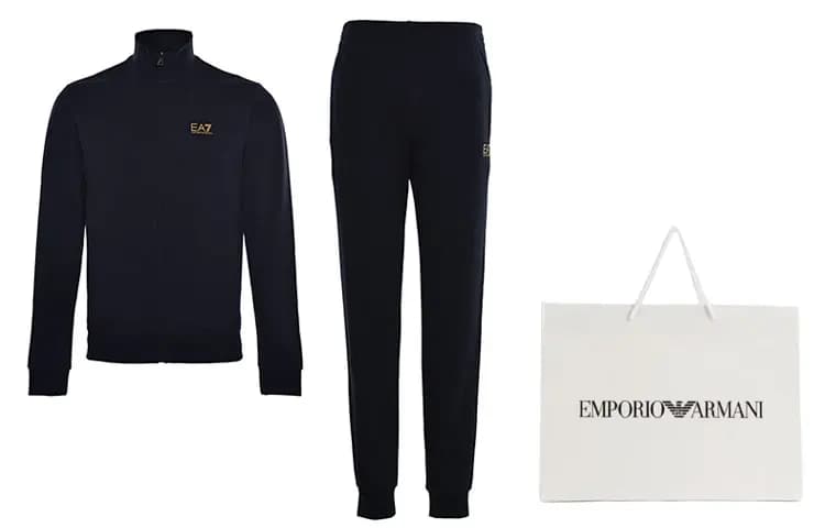 EMPORIO ARMANI EA7 Kişi İdman Dəsti Qara 5