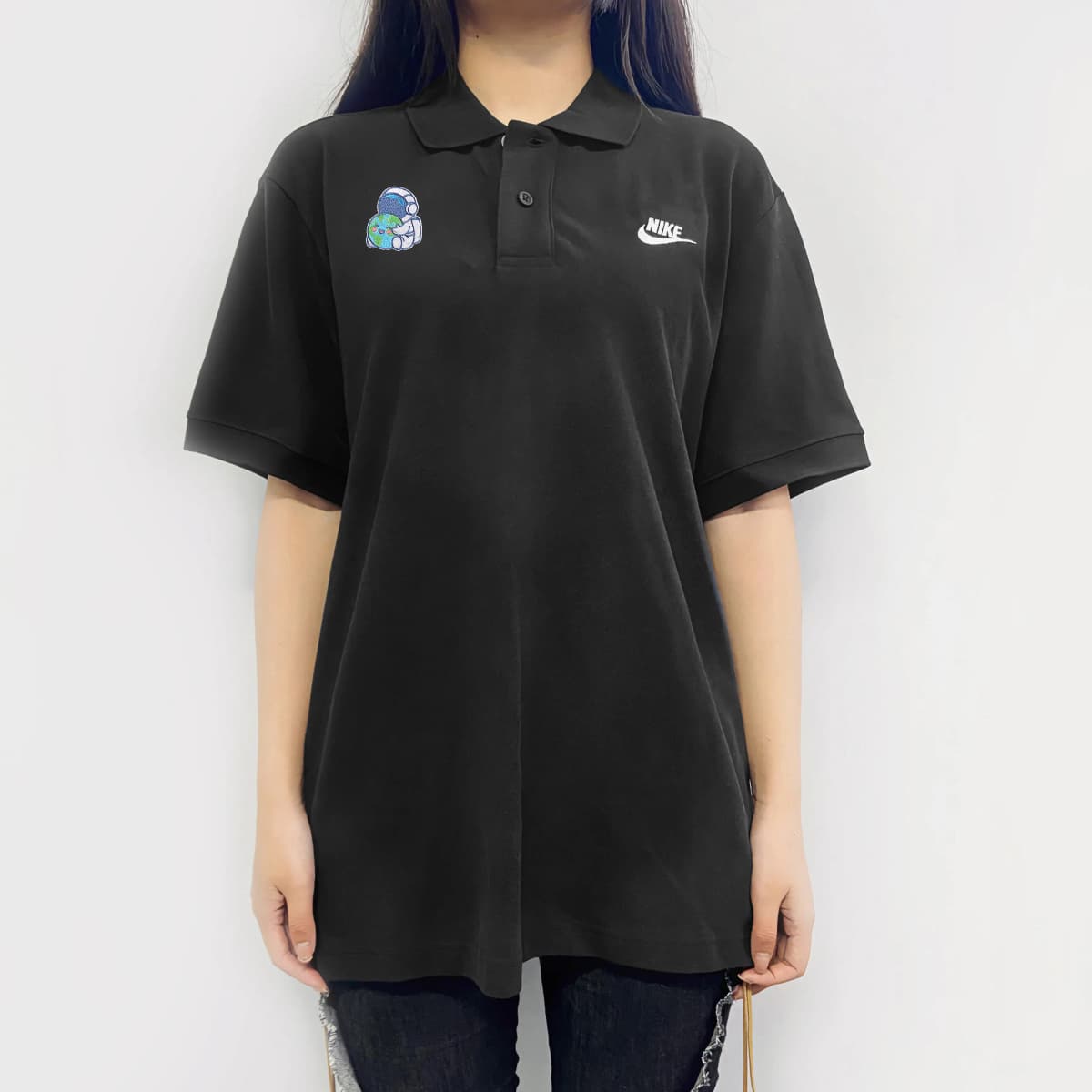 Nike Explore Universe GGMZ Unisex Polo Köynəyi Qara 6