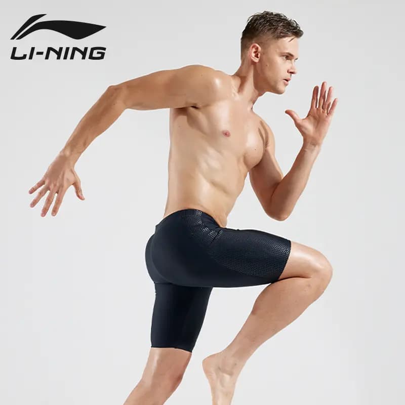 LiNing Kişi Üzgüçülük Şortu Qara 5