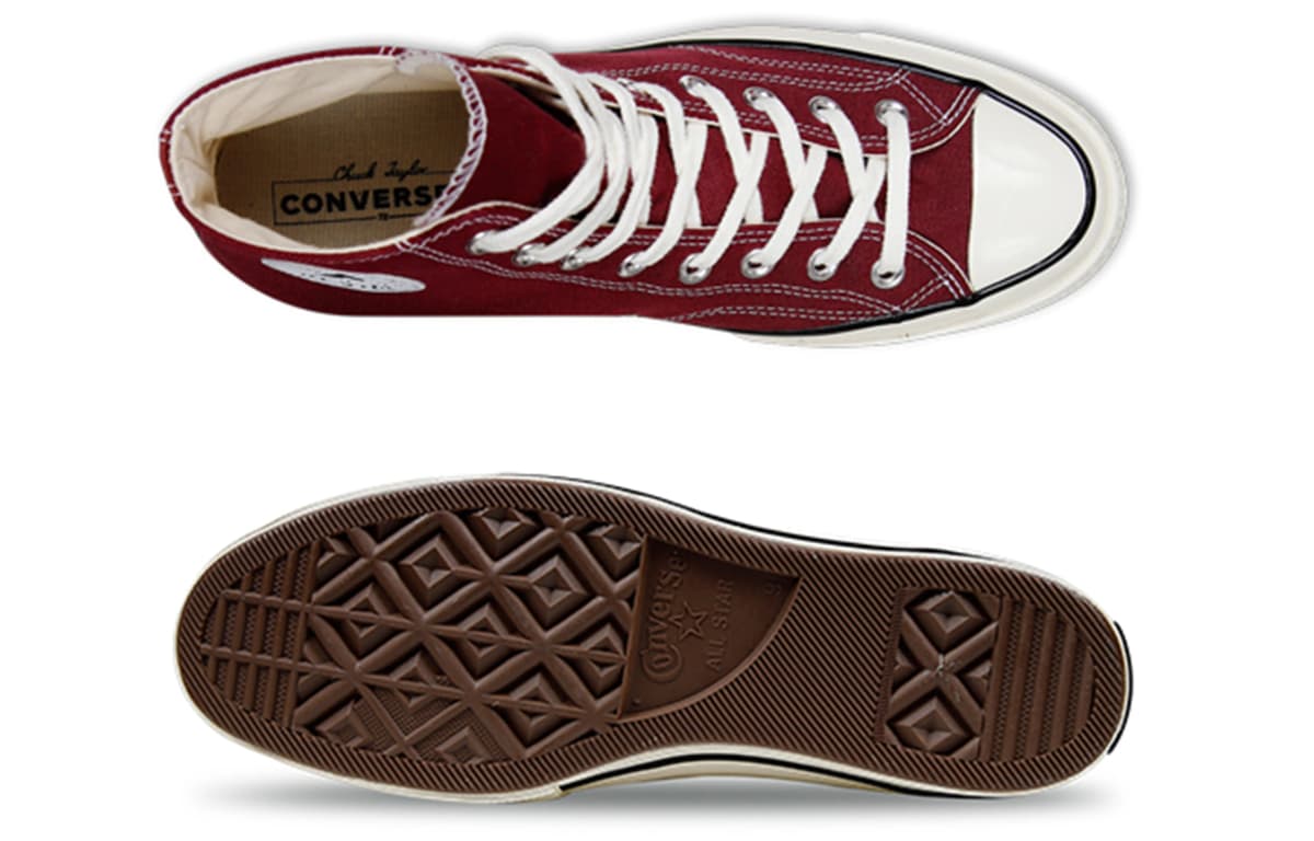 Converse Chuck Taylor All Star 70 Hi Tünd Bordo 5