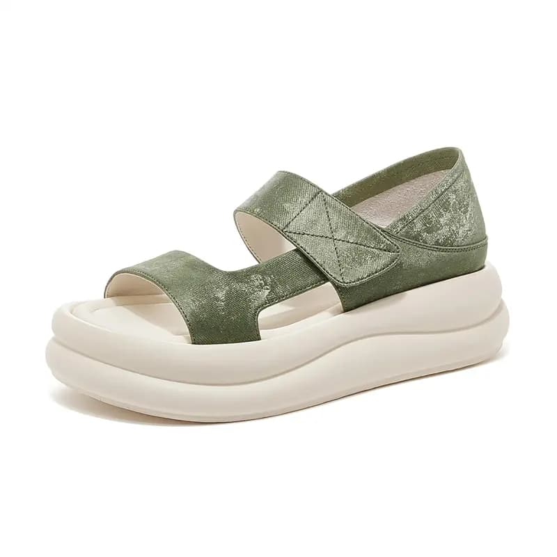 Zhuoshini Bir Kəmərli Sandal 5sm Qadın 12