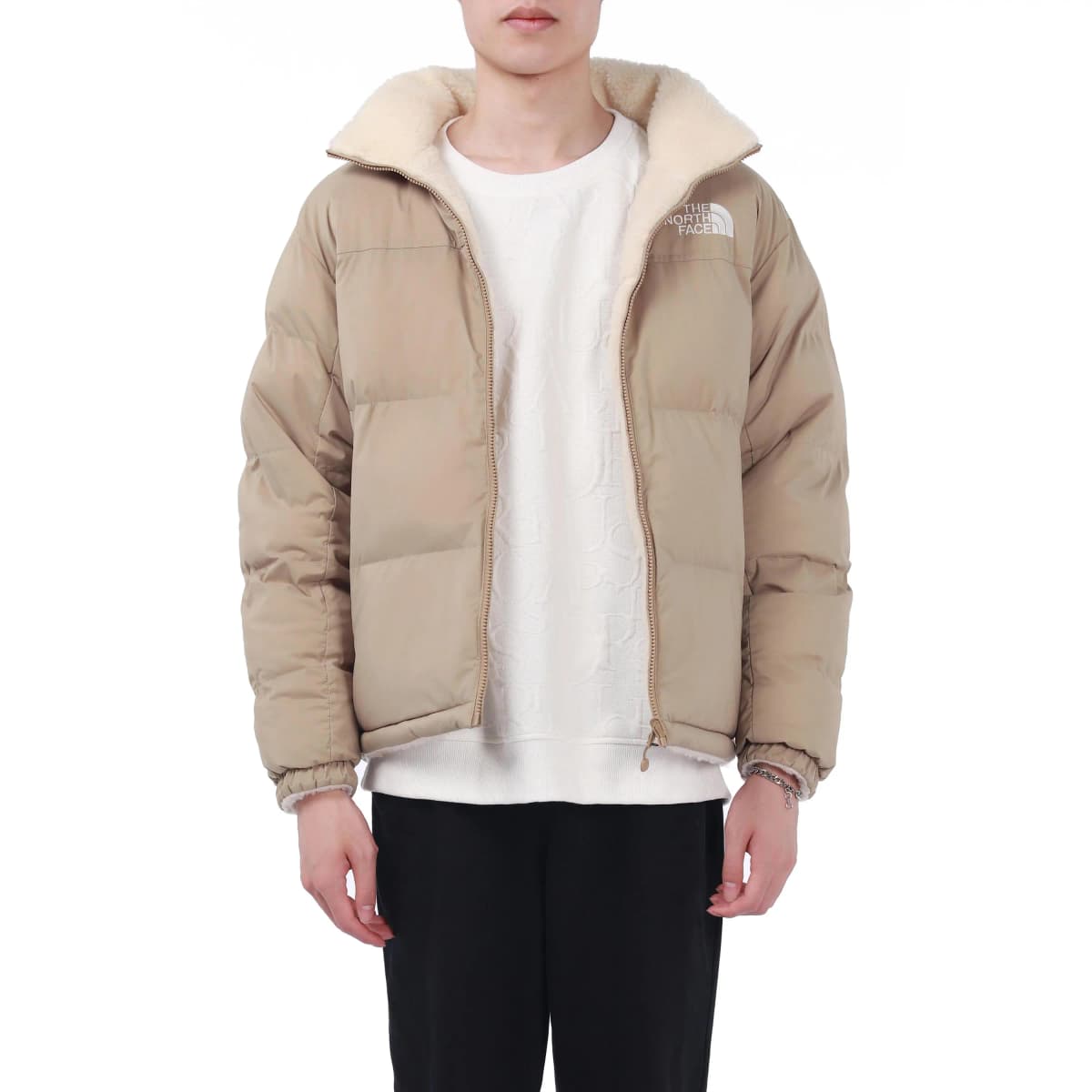 THE NORTH FACE Fleece Jacket Unisex Bej 5