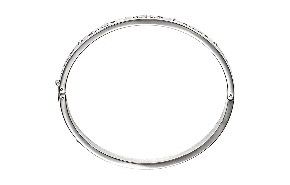 COACH Signature Hinged Qolbaq Gümüş 2