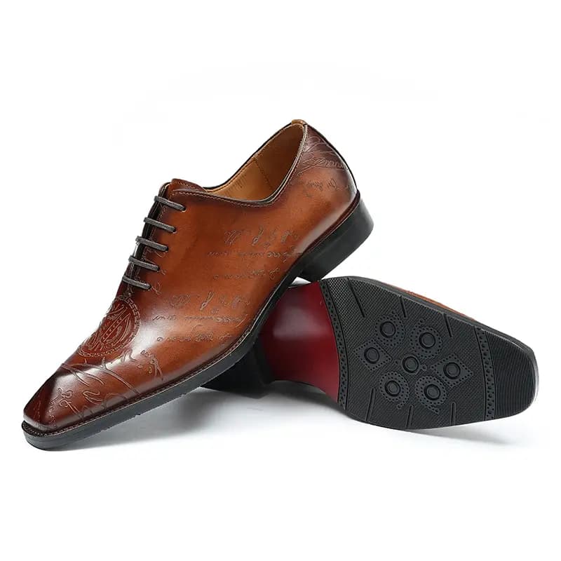 ASTON M.JAZZ Genuine Leather British Brogue Classic Dress Shoes Men's 14