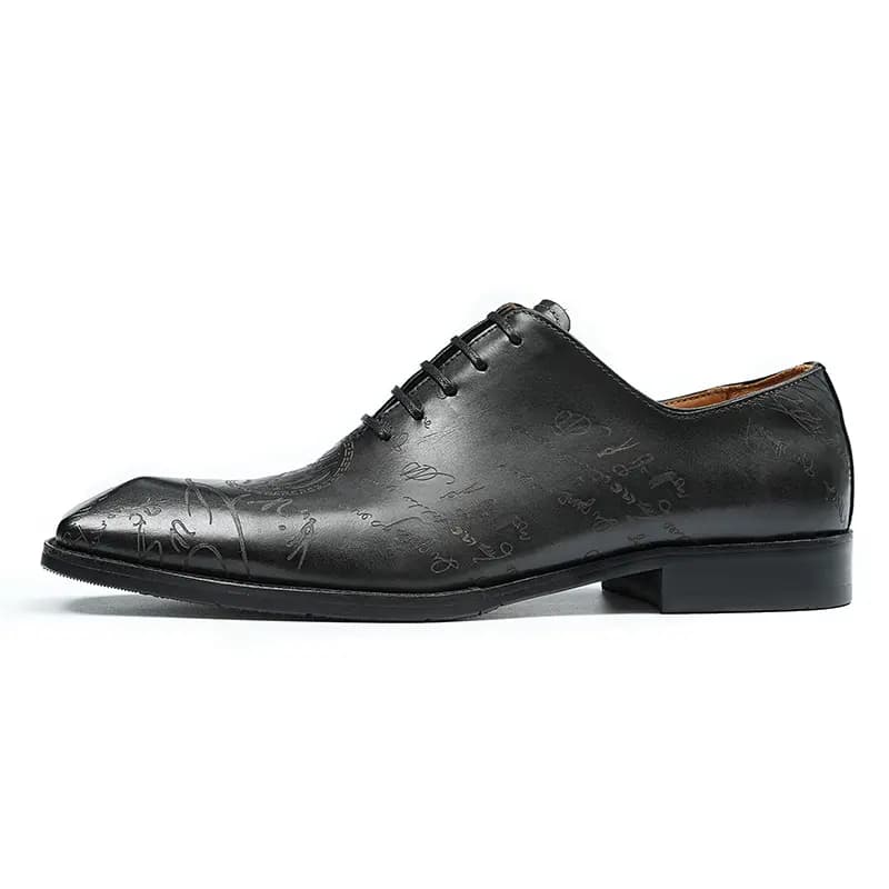 ASTON M.JAZZ Genuine Leather British Brogue Classic Dress Shoes Men's