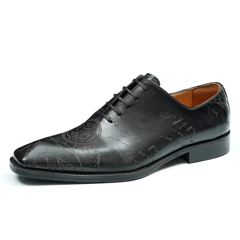 ASTON M.JAZZ Genuine Leather British Brogue Classic Dress Shoes Men's 2