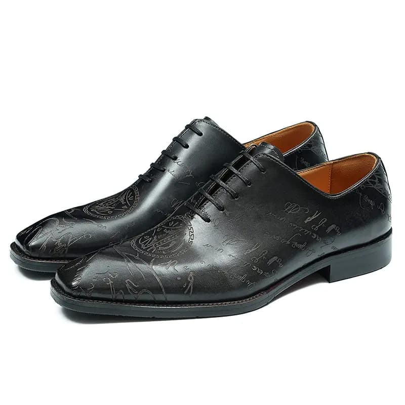 ASTON M.JAZZ Genuine Leather British Brogue Classic Dress Shoes Men's 3