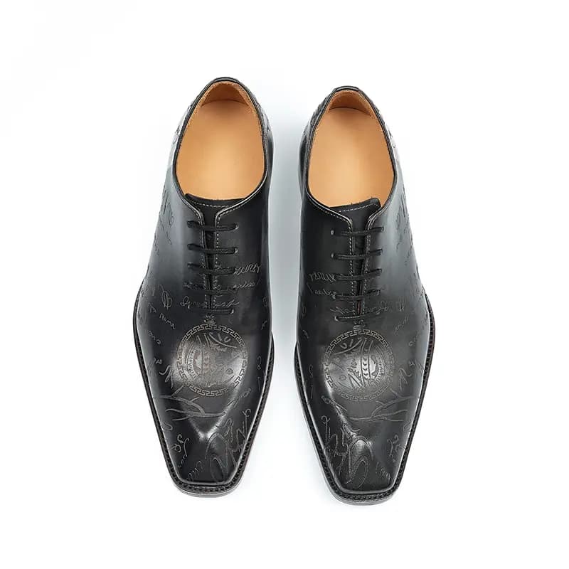 ASTON M.JAZZ Genuine Leather British Brogue Classic Dress Shoes Men's 5