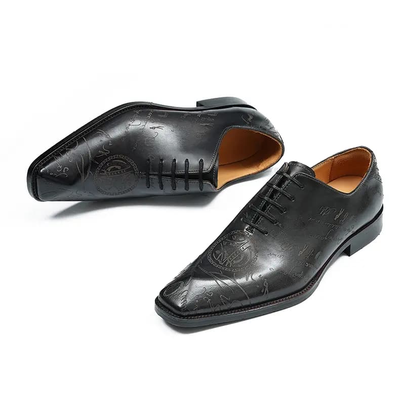 ASTON M.JAZZ Genuine Leather British Brogue Classic Dress Shoes Men's 7