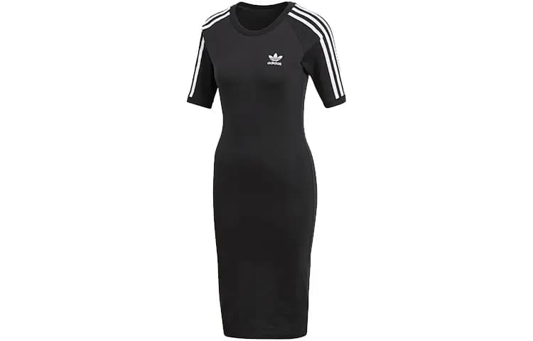 adidas Originals 3 Stripes Qadın Donu Qara