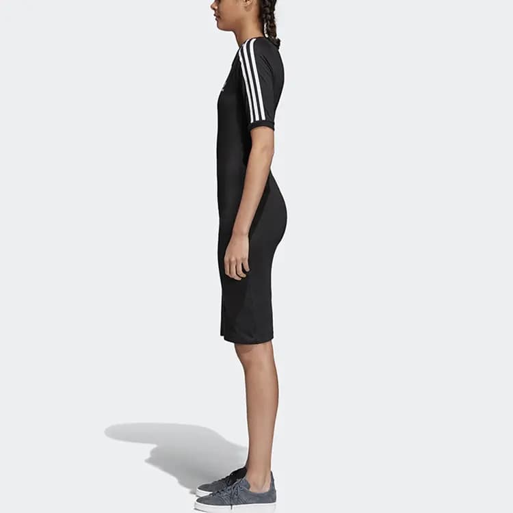 adidas Originals 3 Stripes Qadın Donu Qara 6
