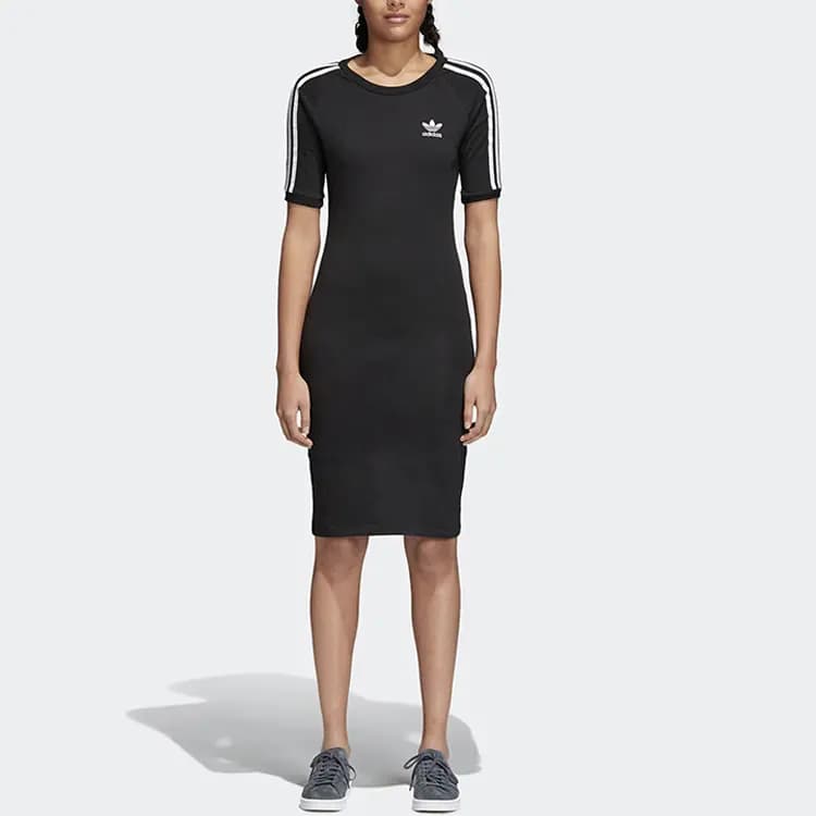 adidas Originals 3 Stripes Qadın Donu Qara 3