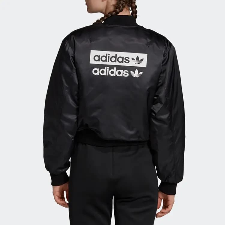 Adidas Originals Cropped Coats Women's Black 4