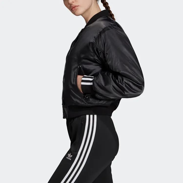 Adidas Originals Cropped Coats Women's Black 5