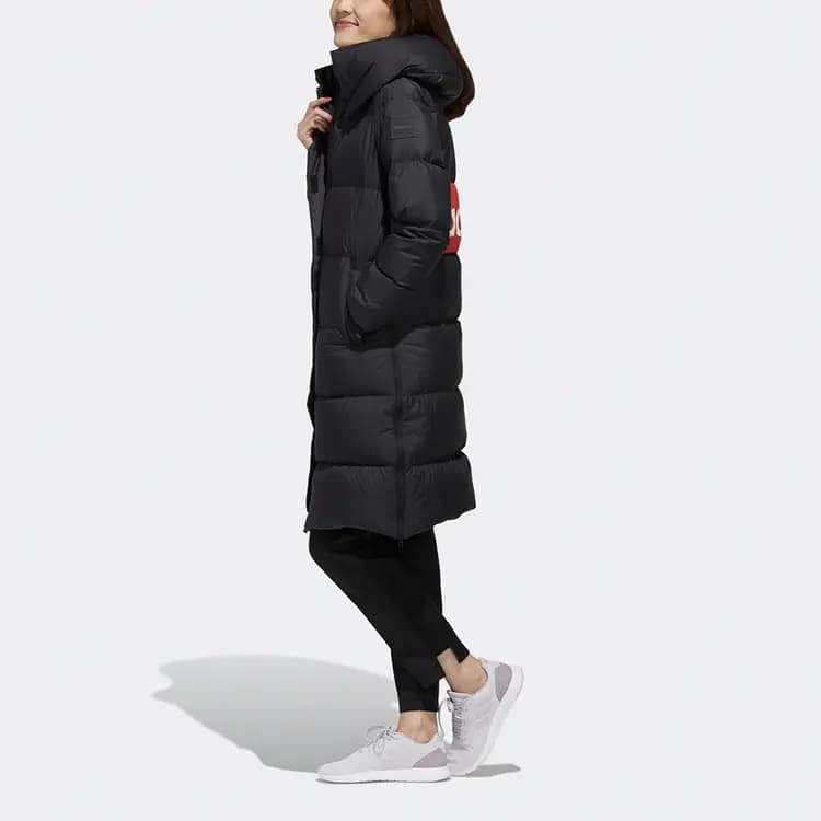 adidas Neo W Super Puffer Qadın Uzun Pencəyi Qara 6