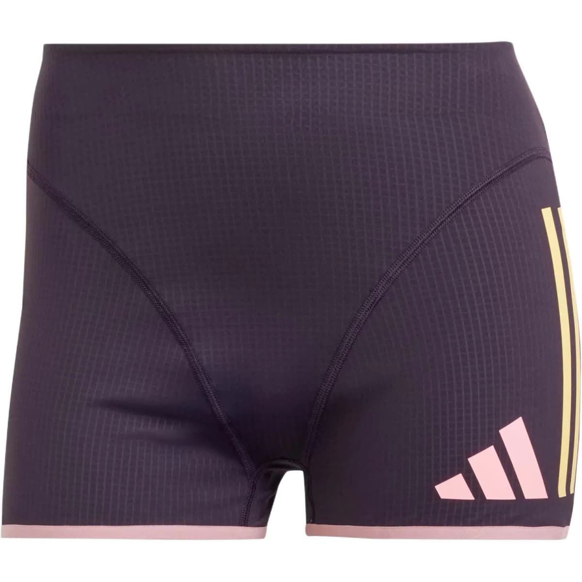 Adidas ADIZERO Qadın İdman Şortu Qara/Bənövşəyi/Sarı