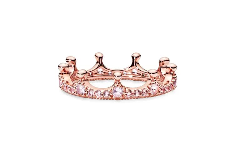Pandora Copper-Silver Alloy Qadın Üzüyü Çəhrayı Qızılı/Çəhrayı