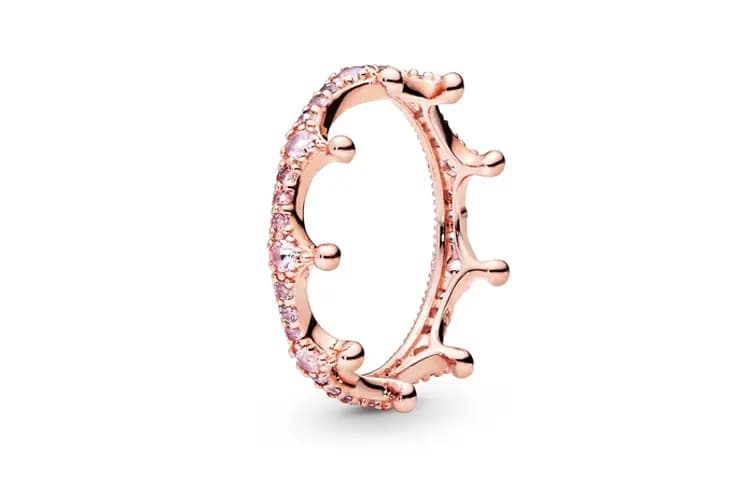Pandora Copper-Silver Alloy Rings Women's Rose Gold/Pink 2