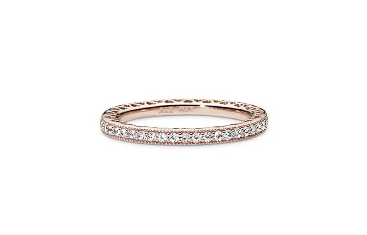 Pandora Üzük Unisex Çəhrayı Qızılı