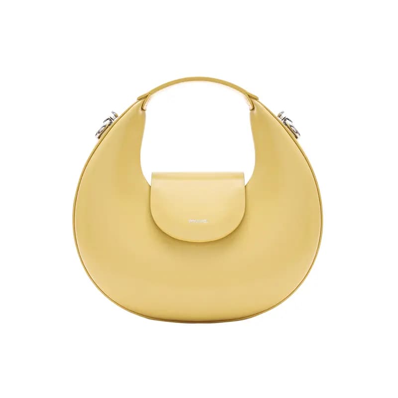 MUVA Cowhide Split Leather Handbag For Women's Premium Genuine Leather Small Crescent Women's 13