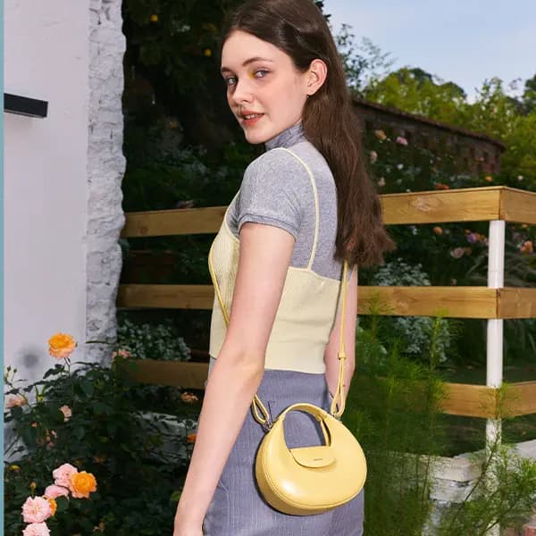 MUVA Cowhide Split Leather Handbag For Women's Premium Genuine Leather Small Crescent Women's 7