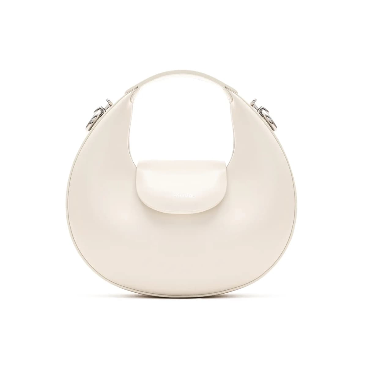 MUVA Cowhide Split Leather Handbag For Women's Premium Genuine Leather Small Crescent Women's 9