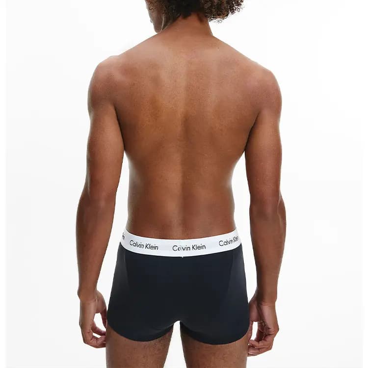 CALVIN KLEIN Kişi Alt Paltarı 3-lü Qara 4
