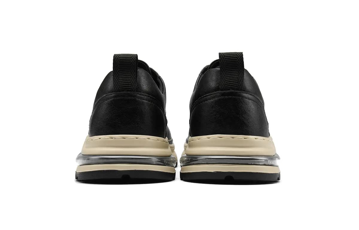 HLA Men's Shoes Vintage Wear-Resistant Versatile Work Boots Low-Top Platform Casual Leather Shoes 4
