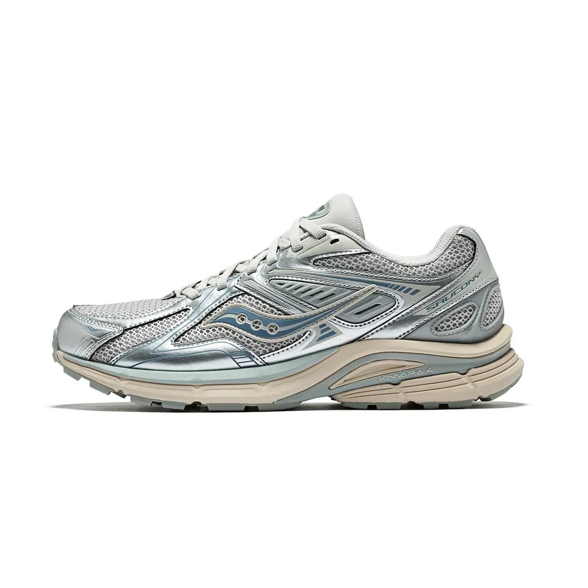 Saucony Kinvara 4 Unisex İdman Ayaqqabısı Boz/Gümüşü/Mavi 7