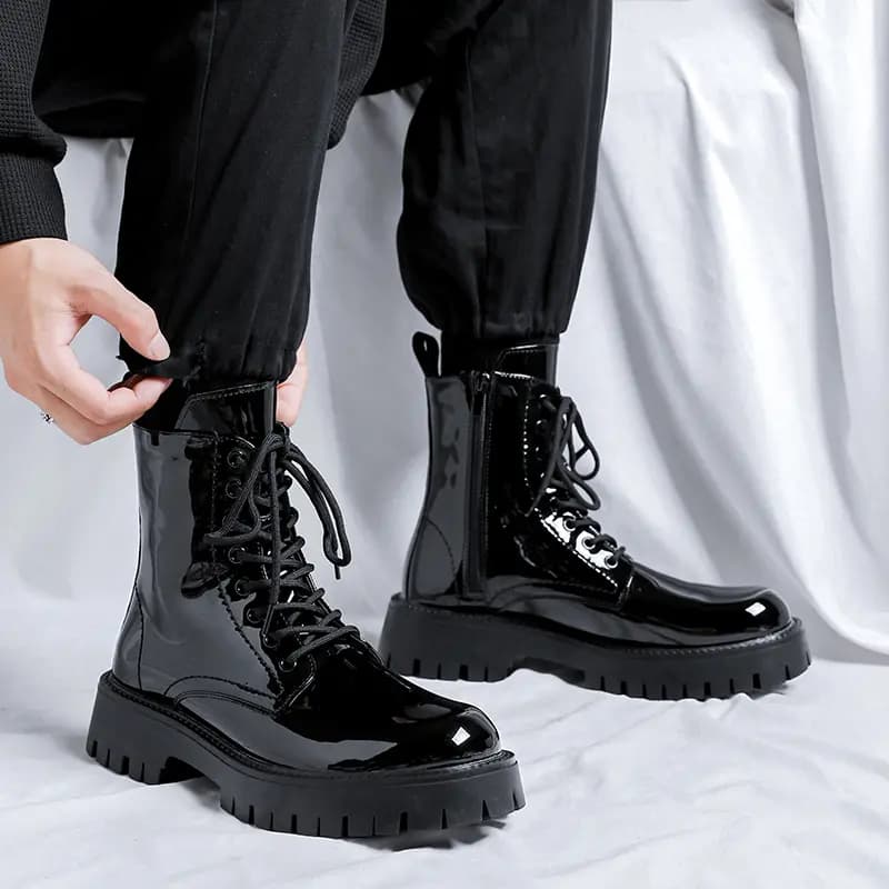 V ZERO FIVE Crew Martin Boot 3cm Men's Black 10