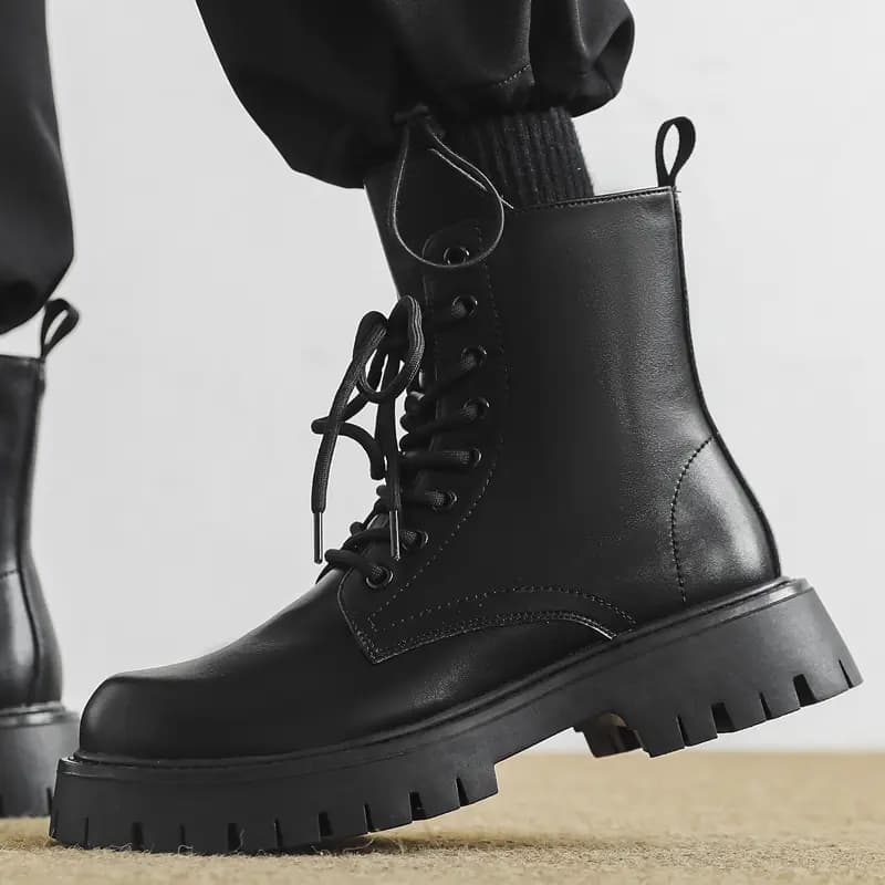 V ZERO FIVE Crew Martin Boot 3cm Men's Black 8
