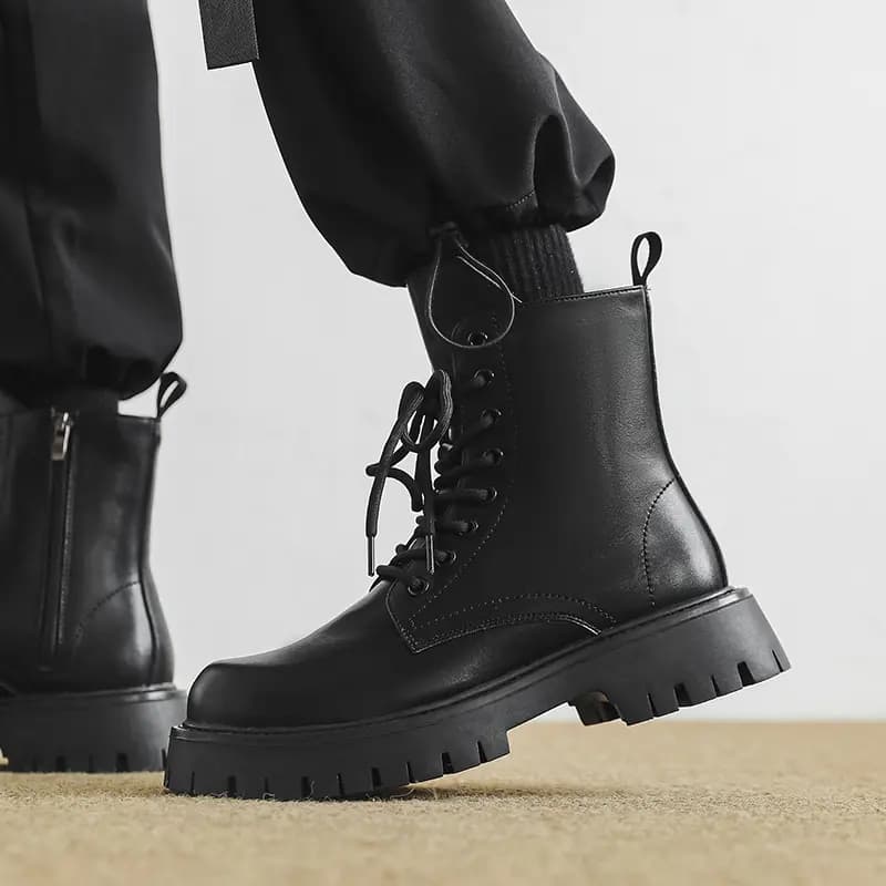 V ZERO FIVE Crew Martin Boot 3cm Men's Black 7