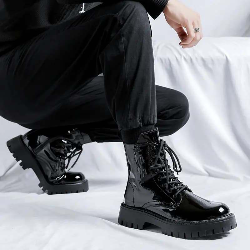 V ZERO FIVE Crew Martin Boot 3cm Men's Black 15