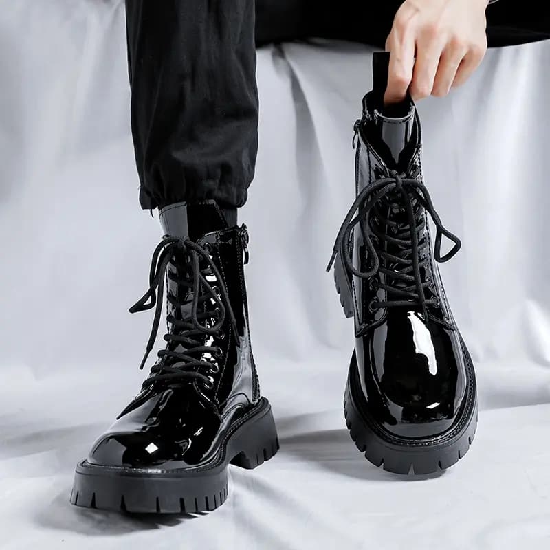 V ZERO FIVE Crew Martin Boot 3cm Men's Black 12