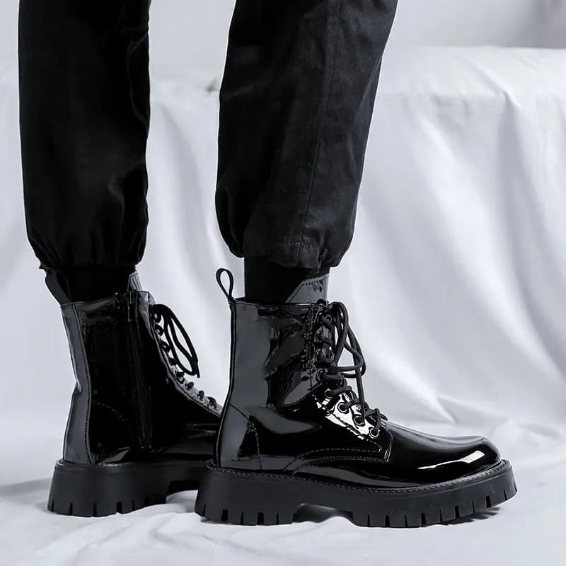 V ZERO FIVE Crew Martin Boot 3cm Men's Black 17