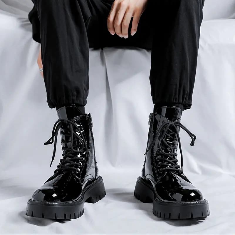 V ZERO FIVE Crew Martin Boot 3cm Men's Black 16