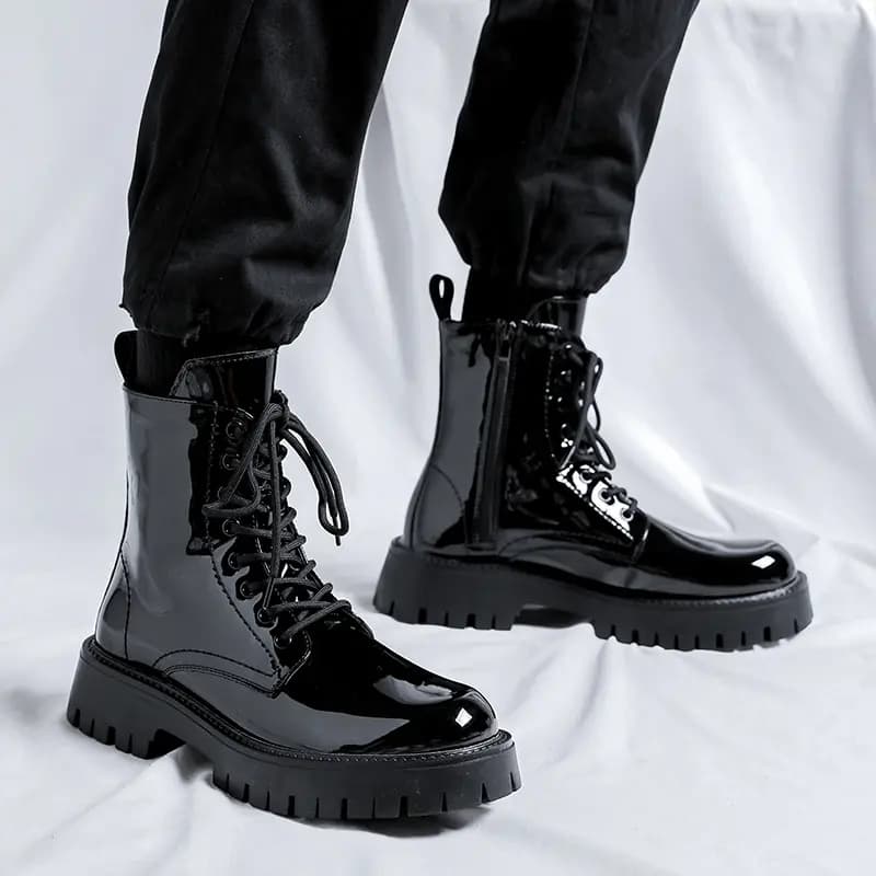 V ZERO FIVE Crew Martin Boot 3cm Men's Black 14