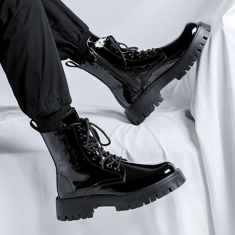 V ZERO FIVE Crew Martin Boot 3cm Men's Black 11