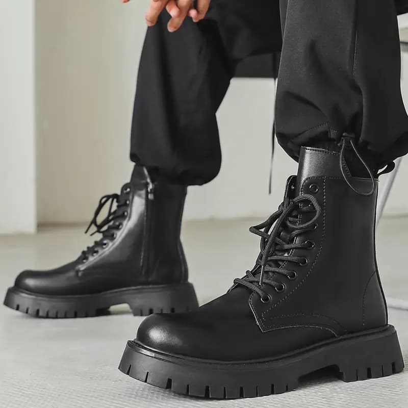 V ZERO FIVE Crew Martin Boot 3cm Men's Black 5