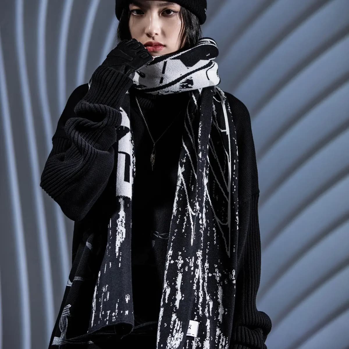 ENSHADOWER Knit Scarves Unisex 8