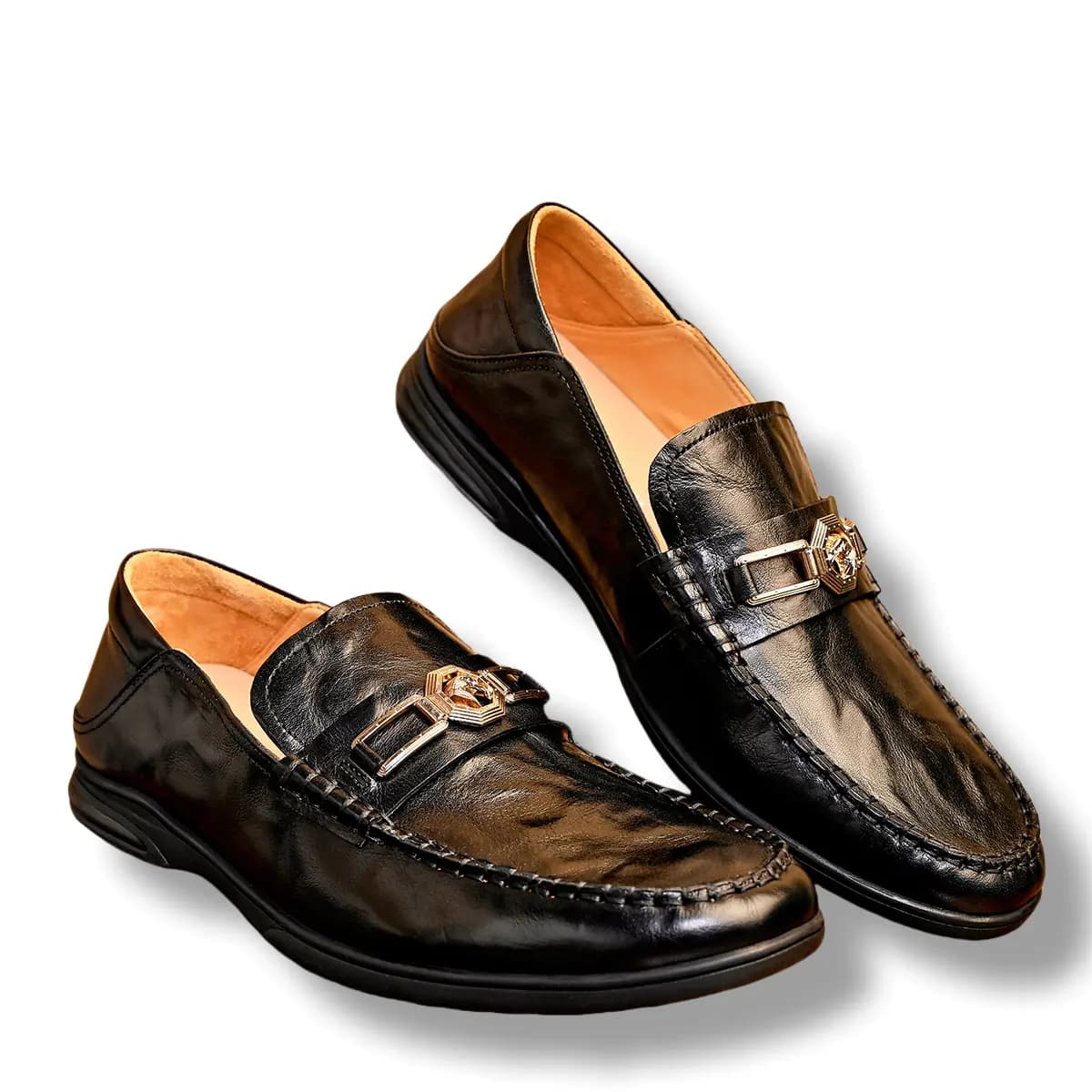 Brounvanm Gommino Loafers Men Black 4