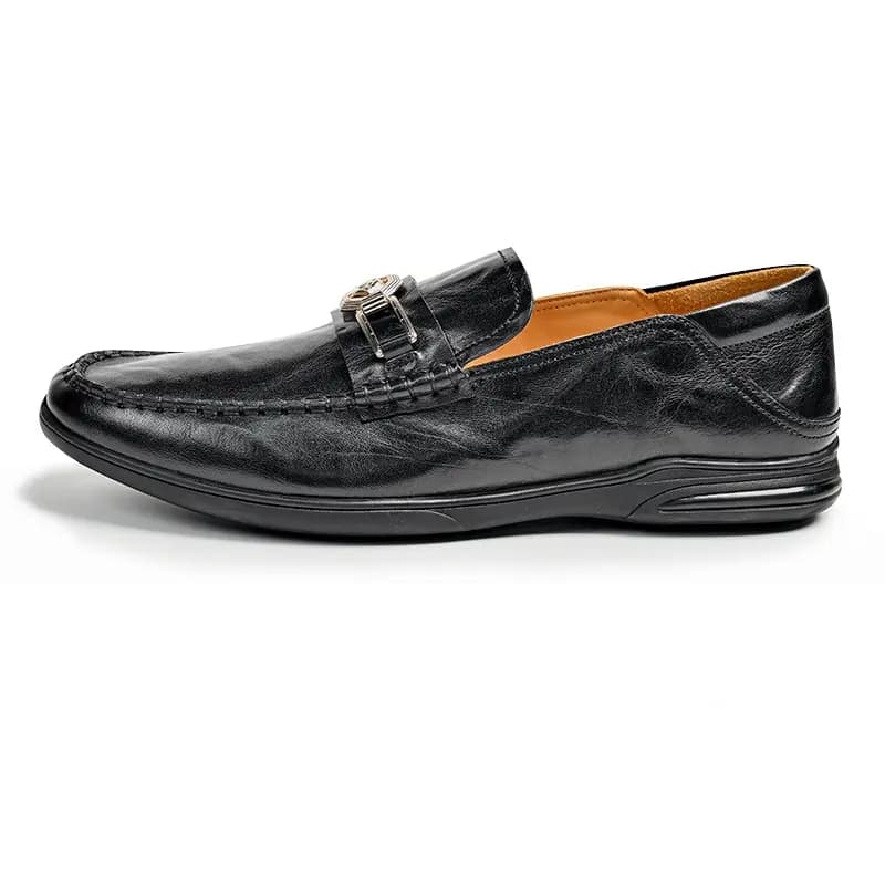 Brounvanm Gommino Loafers Men Black