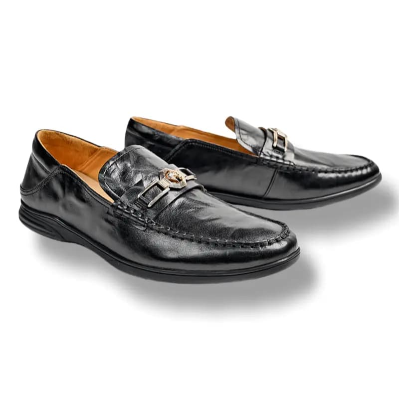 Brounvanm Gommino Loafers Men Black 7