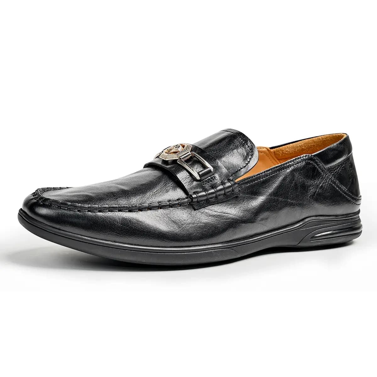 Brounvanm Gommino Loafers Men Black 2