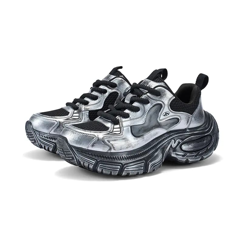 FAIRWHALE Silver River Stroll Chunky Sneakers Unisex 36