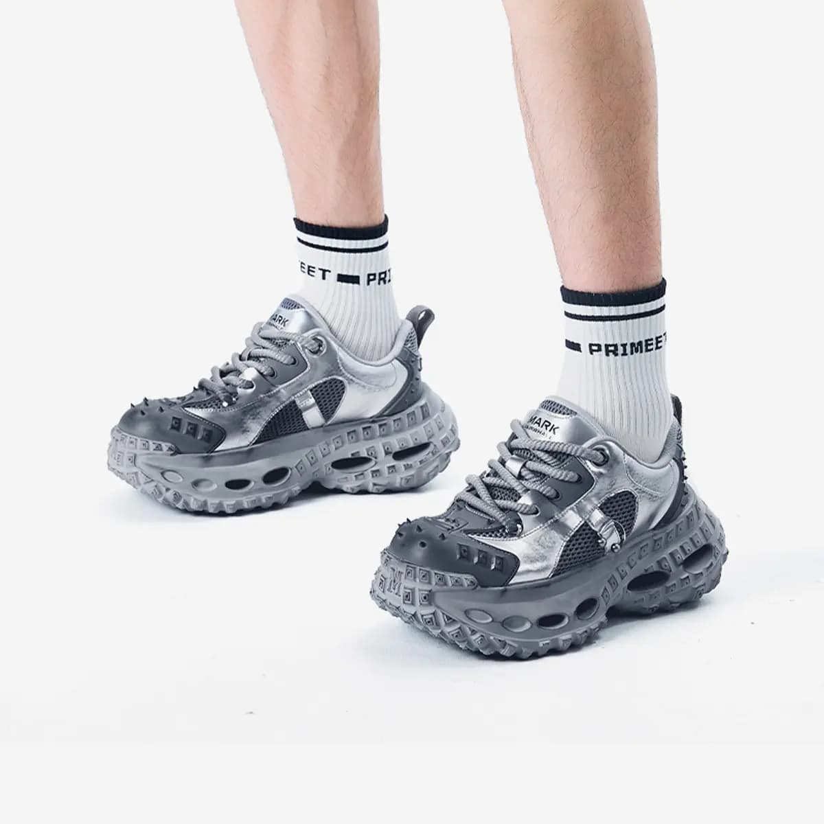 FAIRWHALE Silver River Stroll Chunky Sneakers Unisex 24