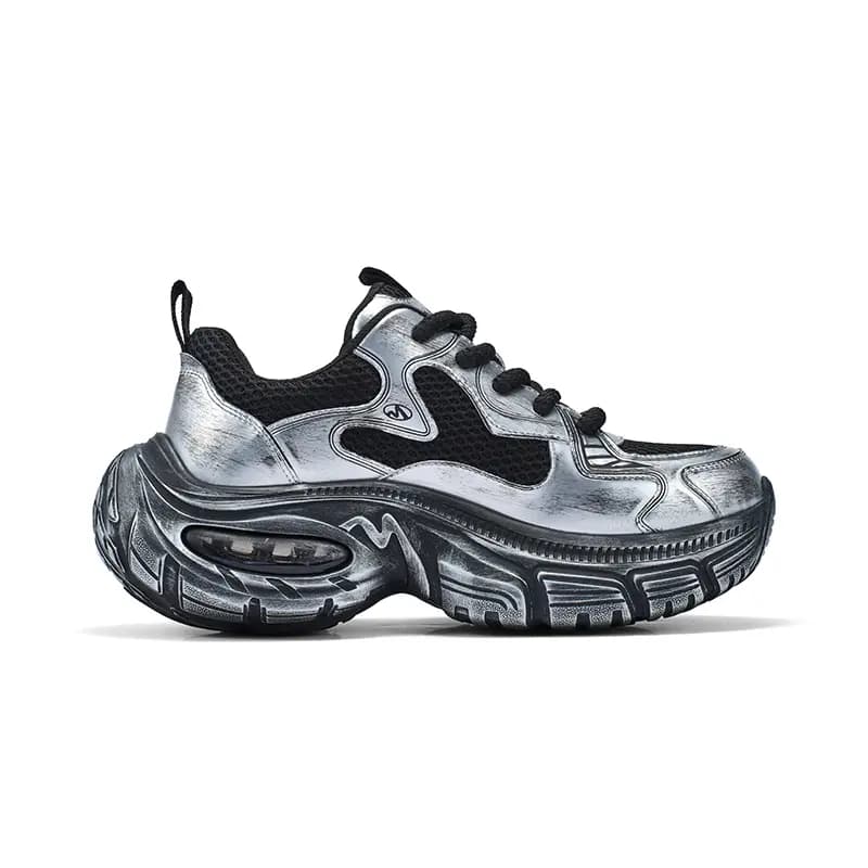 FAIRWHALE Silver River Stroll Chunky Sneakers Unisex 40