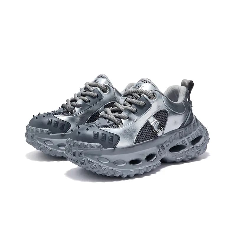 FAIRWHALE Silver River Stroll Chunky Sneakers Unisex 28