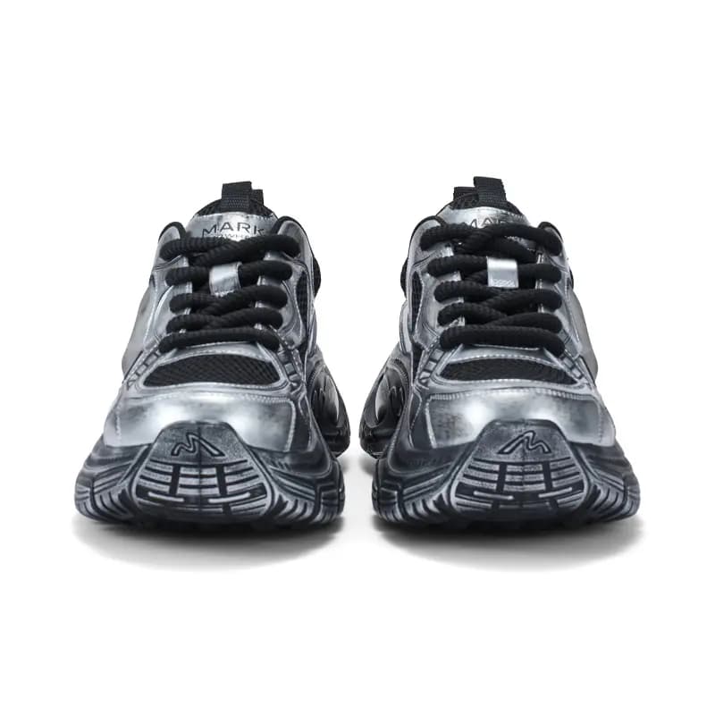 FAIRWHALE Silver River Stroll Chunky Sneakers Unisex 37